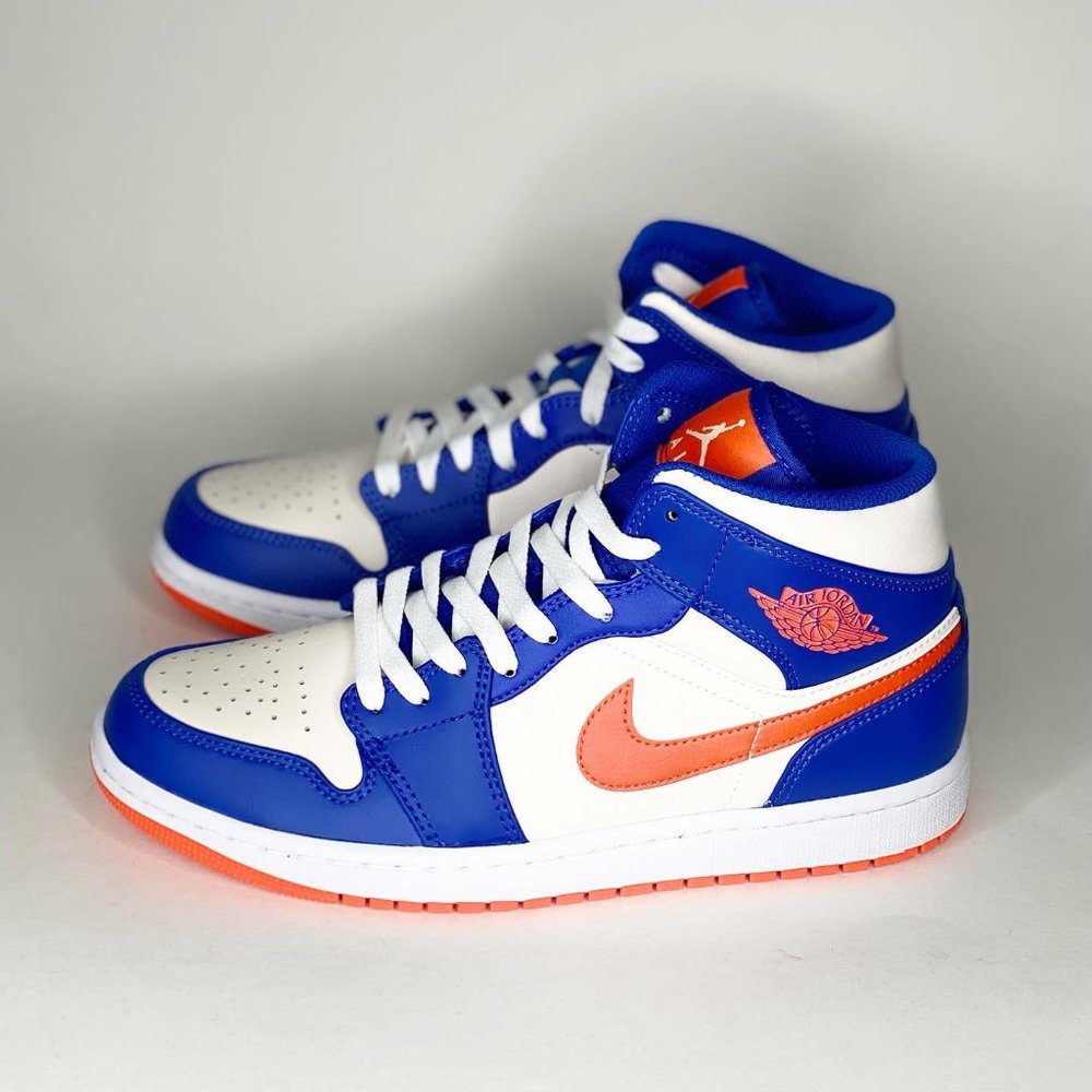Air Jordan 1 Mid 'Knicks' Men's Sneaker FD1029-400 New - Picture 5 of 6